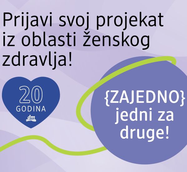 Prijave za projekat dm drogerija o ženskom zdravlju do 15.03.