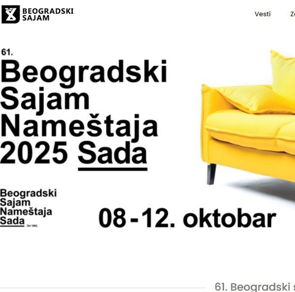 Ulaznica za Sajam nameštaja – 500 dinara