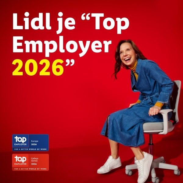 Lidl Srbija „Top Employer“ šesti put zaredom  